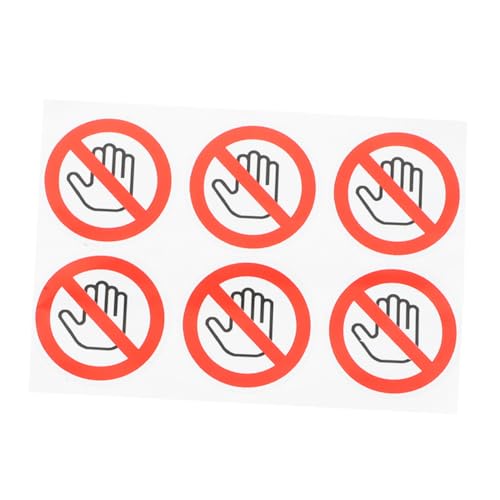 CIYODO 6 Stück Selbstklebende Warnaufkleber Sicherheitsetiketten Nicht Berühren für Werkstatt Lager Labor zur Vermeidung Mechanischer Verletzungen Sichtbar Vielseitig Einsetzbar CIYODO 6 Stück Selbstklebende Warnaufkleber Sicherheitsetiketten Nicht Berühren für Werkstatt Lager Labor zur Vermeidung Mechanischer Verletzungen Sichtbar Vielseitig Einsetzbar von CIYODO
