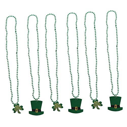 CIYODO 6 Stück Shamrock Halskette für Patrick's Day Glücksbringer Schmuck für Partys Geburtstagsfeiern und Festliche Anlässe Leicht und Tragbar zur Dekoration CIYODO 6 Stück Shamrock Halskette für Patrick's Day Glücksbringer Schmuck für Partys Geburtstagsfeiern und Festliche Anlässe Leicht und Tragbar zur Dekoration von CIYODO