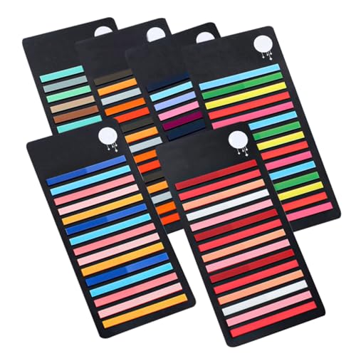 CIYODO 6 Stück Teiliges Farbige Wasserfeste Pet Lesezeichen als Seitenmarker für Notizbücher Wiederverwendbare Langlebige Index Tabs zum Annotieren und Organisieren im Büro und Studium CIYODO 6 Stück Teiliges Farbige Wasserfeste Pet Lesezeichen als Seitenmarker für Notizbücher Wiederverwendbare Langlebige Index Tabs zum Annotieren und Organisieren im Büro und Studium von CIYODO