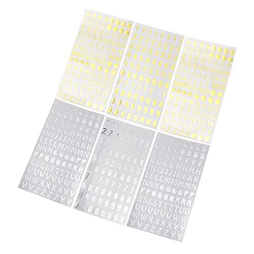 CIYODO 6 Stück Teiliges Kreative Alphabet und Aufkleber Dekorative DIY Sticker für Scrapbooking und Tagebuch Vielseitig Einsetzbar für Bastelprojekte und Fotobücher von CIYODO
