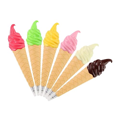 CIYODO 6 Stück Teiliges Kreativer Kugelschreiber in Eiscreme Form Niedliche Bunte Schreibstifte für Schüler Glattes Schreiben Tintenfest Abnehmbar als Partygeschenk und Bürobedarf CIYODO 6 Stück Teiliges Kreativer Kugelschreiber in Eiscreme Form Niedliche Bunte Schreibstifte für Schüler Glattes Schreiben Tintenfest Abnehmbar als Partygeschenk und Bürobedarf von CIYODO