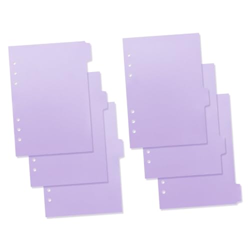 CIYODO 6 Stück Teiliges Notizbuch Trennblätter aus PP Ringbuch Ersatzseiten Praktische Ordner Registerkarten für Büro Schule und Tägliche Organisation CIYODO 6 Stück Teiliges Notizbuch Trennblätter aus PP Ringbuch Ersatzseiten Praktische Ordner Registerkarten für Büro Schule und Tägliche Organisation von CIYODO