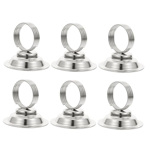CIYODO 6 Stück Teiliges Tischkartenhalter aus Metall Stabiles Memo Clip Design mit Staffelei Sockel für Hochzeitstischnummern und Fotohalter Geeignet für Restaurant Bankett und Festdeko CIYODO 6 Stück Teiliges Tischkartenhalter aus Metall Stabiles Memo Clip Design mit Staffelei Sockel für Hochzeitstischnummern und Fotohalter Geeignet für Restaurant Bankett und Festdeko von CIYODO