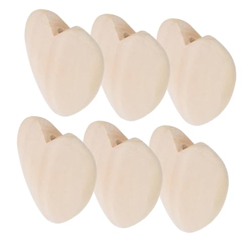 CIYODO 6 Stück Unbehandelte Holzherzperlen für Diy Bastelprojekte für Valentinstag Dekorationen und Gestalten mit Holzperlen CIYODO 6 Stück Unbehandelte Holzherzperlen für Diy Bastelprojekte für Valentinstag Dekorationen und Gestalten mit Holzperlen von CIYODO