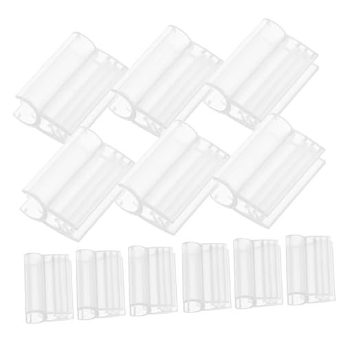 CIYODO 60 Stück Transparente PVC Preisschilderhalter Clips für Gitterwand Langlebige Robuste Schildhalter für Verkaufsregale Einsetzbar in Supermärkten Ausstellungen Minimalistisches von CIYODO