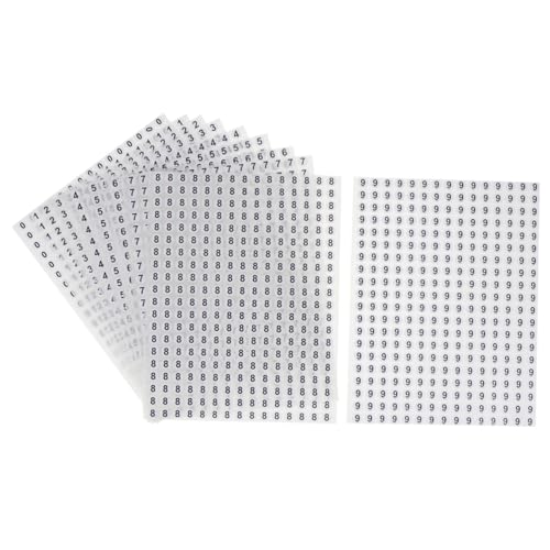 CIYODO 6000 Stück Runde Nummernaufkleber Selbstklebend Langlebig für Inventar Klassifizierung Lager Büro DIY Beschriftung Indoor Home Serial Stickers CIYODO 6000 Stück Runde Nummernaufkleber Selbstklebend Langlebig für Inventar Klassifizierung Lager Büro DIY Beschriftung Indoor Home Serial Stickers von CIYODO