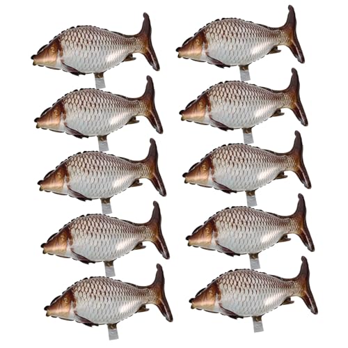 CIYODO 6Stücke Fischförmige Luftballons Meerestier Deko für Kindergeburtstage Motto Party Besondere Anlässe Niedliches Karpfenfisch Design Partydekoration von CIYODO
