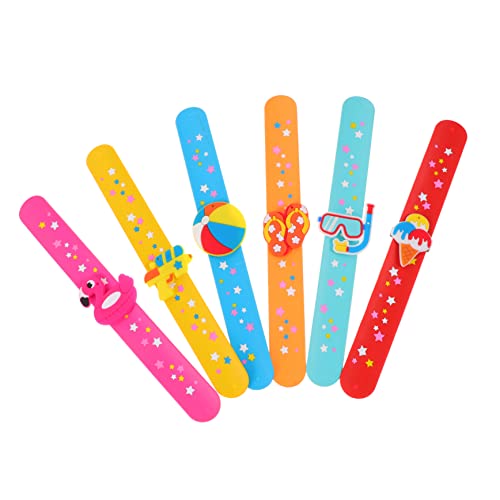 CIYODO 6Stücke Hawaii Slap Armbänder für Dekorative Armbänder mit Gemischten Designs Party für Feiern Leicht und Langlebig Sicher CIYODO 6Stücke Hawaii Slap Armbänder für Dekorative Armbänder mit Gemischten Designs Party für Feiern Leicht und Langlebig Sicher von CIYODO