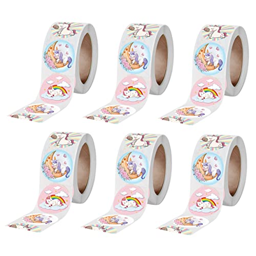 CIYODO 6rollen Süße Tiere Aufkleber Für Junge Mädchen Selbstklebende Belohnungs-Sticker Mit Dekorativen Tiermotiven Für Kleinkinder Für Besondere Anlässe CIYODO 6rollen Süße Tiere Aufkleber Für Junge Mädchen Selbstklebende Belohnungs-Sticker Mit Dekorativen Tiermotiven Für Kleinkinder Für Besondere Anlässe von CIYODO