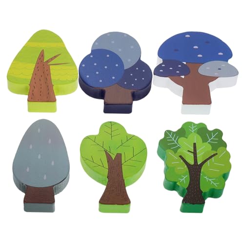 CIYODO 6stücke Teiliges Holzbahn Zubehör Set Mit Miniaturbäumen Farbige Holzfiguren Für Kreative Spielwelten Und Eisenbahnszenen Und Einfach Zu Handhaben CIYODO 6stücke Teiliges Holzbahn Zubehör Set Mit Miniaturbäumen Farbige Holzfiguren Für Kreative Spielwelten Und Eisenbahnszenen Und Einfach Zu Handhaben von CIYODO