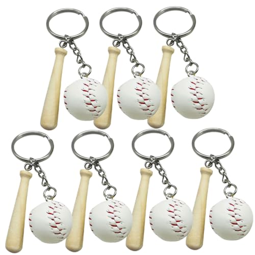 CIYODO 7 Stück Schlüsselbunddekoration für Sportmannschaft klein Baseball-Party-Dekorationen Mini hängender Baseball-Schlüsselanhänger Kugel Schlüsselanhänger Holz Weiß CIYODO 7 Stück Schlüsselbunddekoration für Sportmannschaft klein Baseball-Party-Dekorationen Mini hängender Baseball-Schlüsselanhänger Kugel Schlüsselanhänger Holz Weiß von CIYODO