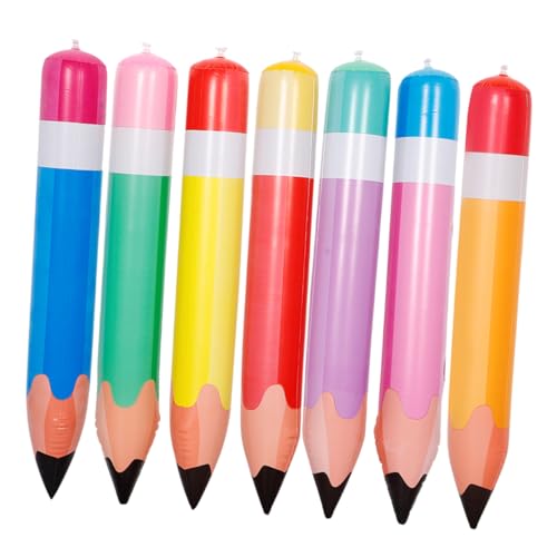 CIYODO 7 Stück Teiliges Aufblasbares Bleistift aus Langlebigem PVC Bunte Riesenstifte für Schulanfang Kindergeburtstag und Klassenzimmerdekoration Praktisch und Schnell Aufzublasen für CIYODO 7 Stück Teiliges Aufblasbares Bleistift aus Langlebigem PVC Bunte Riesenstifte für Schulanfang Kindergeburtstag und Klassenzimmerdekoration Praktisch und Schnell Aufzublasen für von CIYODO