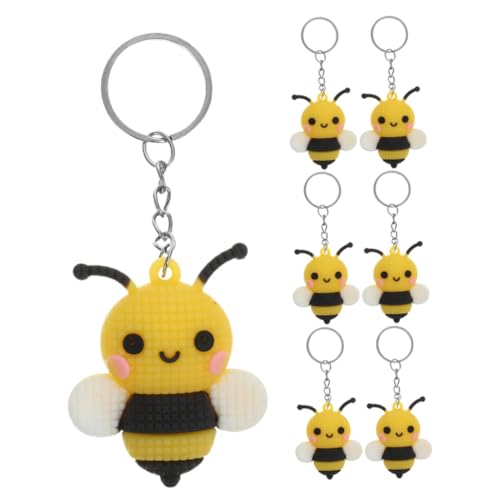 CIYODO 7 Stück Teiliges Bienen Schlüsselanhänger Set Lustige Cartoon Bienen Anhänger für Taschen und Rucksäcke als Belohnung und Partygeschenk für Lehrer Tierische Dekoration für CIYODO 7 Stück Teiliges Bienen Schlüsselanhänger Set Lustige Cartoon Bienen Anhänger für Taschen und Rucksäcke als Belohnung und Partygeschenk für Lehrer Tierische Dekoration für von CIYODO