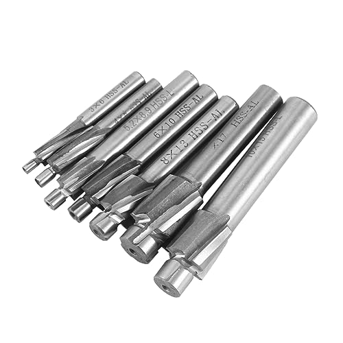 CIYODO 7 Stücke Fräser Kit Werkzeug Senkfräser Bohrer Senkkopf Fräser Silber CIYODO 7 Stücke Fräser Kit Werkzeug Senkfräser Bohrer Senkkopf Fräser Silber von CIYODO