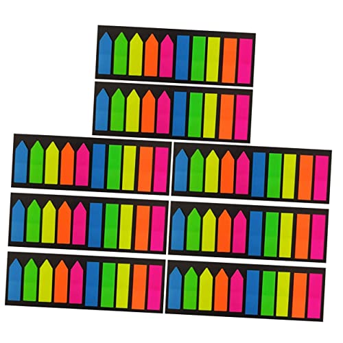 CIYODO 8 Sätze Bunte Pet Page Marker Haftnotizen mit Pfeilsymbol Rechteckformen Selbstklebend Wiederablösbar pro für Büro Schule und Studium Praktische Lesezeichen und Index tabs von CIYODO