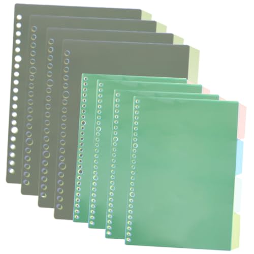 CIYODO 8 Sätze Notebook Trennblätter PP Index Register Farbig für Ringbuch Notizbuch Schulmappe Organizer Langlebig und Reißfest zur Schnellen Dokumentenübersicht CIYODO 8 Sätze Notebook Trennblätter PP Index Register Farbig für Ringbuch Notizbuch Schulmappe Organizer Langlebig und Reißfest zur Schnellen Dokumentenübersicht von CIYODO