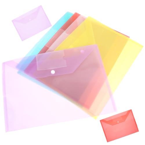 CIYODO 8 Stück Teiliges Dokumententaschen mit Druckknopf Verschluss Transparente Kunststoff Dateiordner Dicke Organizer für Belege Karten Papiere Praktische Aufbewahrung für Büro und CIYODO 8 Stück Teiliges Dokumententaschen mit Druckknopf Verschluss Transparente Kunststoff Dateiordner Dicke Organizer für Belege Karten Papiere Praktische Aufbewahrung für Büro und von CIYODO