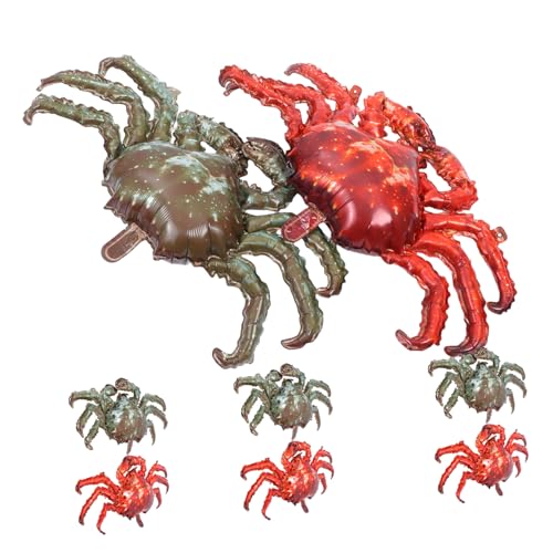 CIYODO 8 Stück Teiliges Krabbenfolieballon - Lebensechte Aufblasbare Meerestier-Dekoration Bunte Aluminiumfolie für Krebs-Motto-Party Seafood-Event Geburtstag Aquarium-Event Vielseitig CIYODO 8 Stück Teiliges Krabbenfolieballon - Lebensechte Aufblasbare Meerestier-Dekoration Bunte Aluminiumfolie für Krebs-Motto-Party Seafood-Event Geburtstag Aquarium-Event Vielseitig von CIYODO