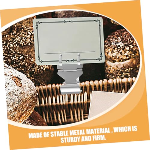 CIYODO 8 Stück Teiliges Metall Preisschildhalter Stabil Wiederverwendbar für Supermarkt Bäckerei Ladentheke Einfache Handhabung Organisator für Preiskarten CIYODO 8 Stück Teiliges Metall Preisschildhalter Stabil Wiederverwendbar für Supermarkt Bäckerei Ladentheke Einfache Handhabung Organisator für Preiskarten von CIYODO