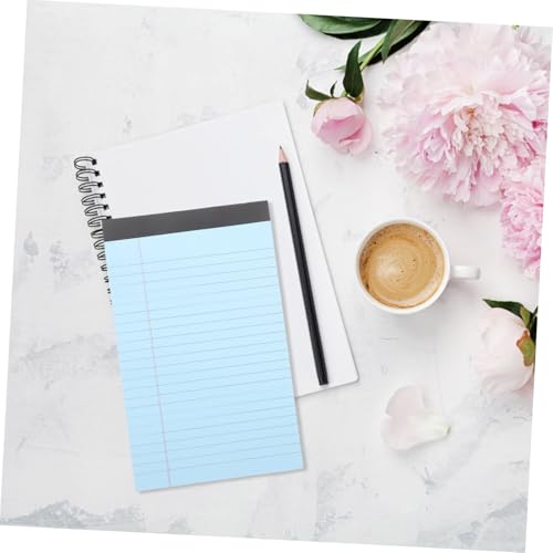 CIYODO 8 Stück Teiliges Notizblock Abreißbares Rechtliches Memo pad Liniertes Büro notizbuch Leichtes Vielseitiges Schreibpad für Studenten und Alltag Praktisches Schreibzubehör Blau von CIYODO