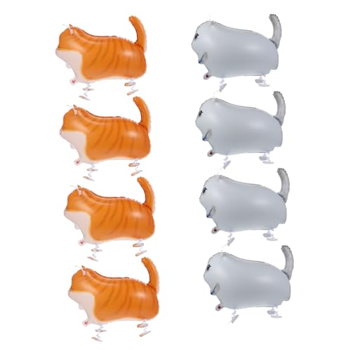CIYODO 8pcs Entzückende Katze Form Ballon Kit Glow Rechts Helium Ballon Set Für Geburtstag Dekorationen von CIYODO