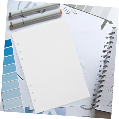 CIYODO 80 Blatt Notizbuch Nachfüllpapier Liniertes Abreißbares Dickes Strapazierfähiges Papier für Ringbuch Organizer Schreib Malpapier für Schule Büro und Studium von CIYODO