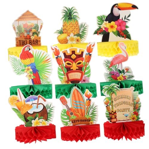 CIYODO 9 Stück Hawaiianisches Wabenornament Dekorationen Hawaiianische Tischzentrum tropisches Herzstück Tropical Theme Centerstücke Hawaii Kernstück Hawaii Tischdekoration Papier Bunt CIYODO 9 Stück Hawaiianisches Wabenornament Dekorationen Hawaiianische Tischzentrum tropisches Herzstück Tropical Theme Centerstücke Hawaii Kernstück Hawaii Tischdekoration Papier Bunt von CIYODO