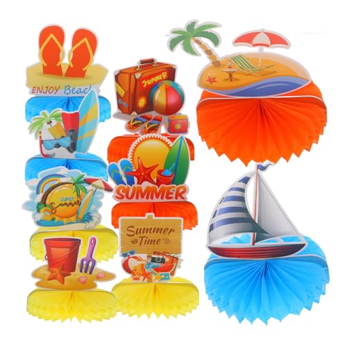CIYODO 9 Stück Teiliges Hawaii Honigwaben Dekorationsset für Partys Sommerliche Tischdekorationen für Geburtstagsfeiern Karneval und Aloha Themenpartys CIYODO 9 Stück Teiliges Hawaii Honigwaben Dekorationsset für Partys Sommerliche Tischdekorationen für Geburtstagsfeiern Karneval und Aloha Themenpartys von CIYODO
