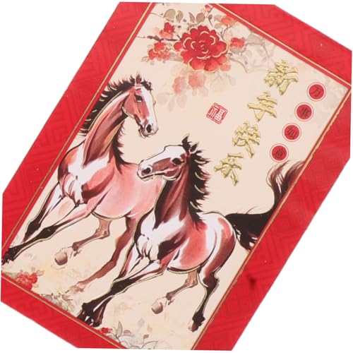 CIYODO 90 Stück Teiliges Chinesisches Neujahr Rote Umschläge mit Pferde-motiv Cartoon Geldumschläge-taschen für Frühlingsfest Hochzeit Familie und Geschäft Traditionelle Hongbao für Guten von CIYODO