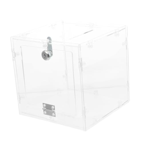 CIYODO Acryl Transparente Wahlurne mit Schloss Abschließbare Spendenbox und Vorschlagsbox für Abstimmungen Fundraising Gewinnspiele Raffle Sichere Leichte und Bruchsichere Sammelbox CIYODO Acryl Transparente Wahlurne mit Schloss Abschließbare Spendenbox und Vorschlagsbox für Abstimmungen Fundraising Gewinnspiele Raffle Sichere Leichte und Bruchsichere Sammelbox von CIYODO