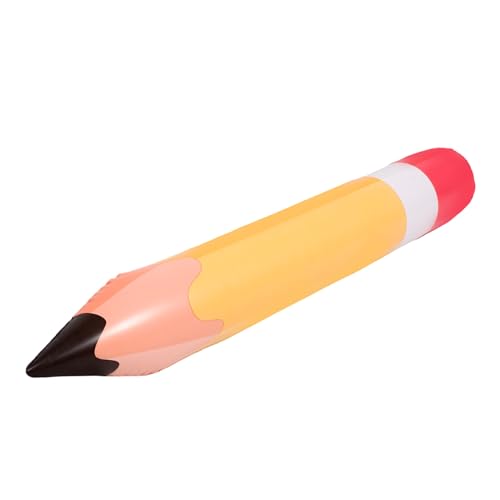 CIYODO Aufblasbarer Bleistiftballon PVC Dekoration für Rückkehr zur Schule Klassenzimmer Accessoire Partydekoration für Kinderfeiern von CIYODO