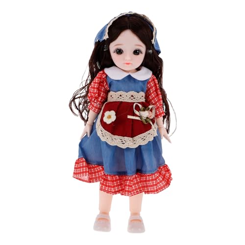 CIYODO Bjd Puppe mit Beweglichen Gelenken DIY mit Kleidung Schuhen und Kopftuch Farminspiriertes Design für Kreative Spielmöglichkeiten für Mädchen von CIYODO