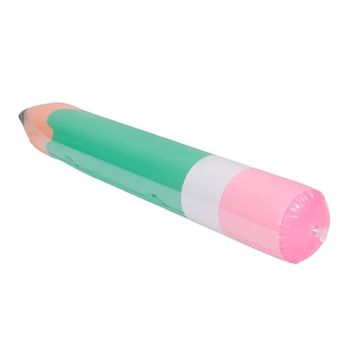 CIYODO Blow Up Bleistiftballon Deko Lustige Aufblasbare Bleistift Dekoration für Schulanfang Party und Klassenzimmer PVC Grün von CIYODO