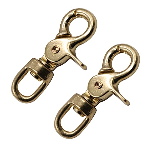 CIYODO Brass Lobster Clasp Oval Swivel Trigger Clip für Lederband Verschluss Rostfreier Karabinerhaken für Taschenriemen Schlüsselanhänger und Lederbänder zum Basteln CIYODO Brass Lobster Clasp Oval Swivel Trigger Clip für Lederband Verschluss Rostfreier Karabinerhaken für Taschenriemen Schlüsselanhänger und Lederbänder zum Basteln von CIYODO
