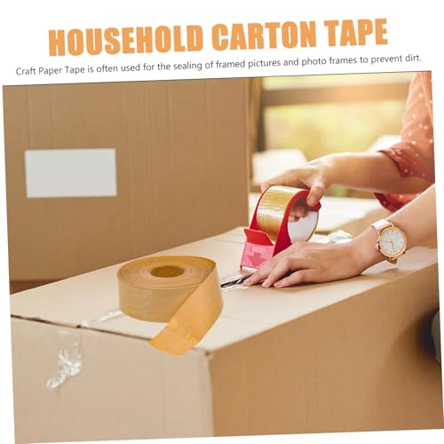 CIYODO Braunes Kraftpapier Klebeband Umweltfreundliches Beschreibbares Verpackungsband mit Starker Haftung und Hoher Temperaturbeständigkeit Vielseitig Einsetzbar für Paketversand und CIYODO Braunes Kraftpapier Klebeband Umweltfreundliches Beschreibbares Verpackungsband mit Starker Haftung und Hoher Temperaturbeständigkeit Vielseitig Einsetzbar für Paketversand und von CIYODO