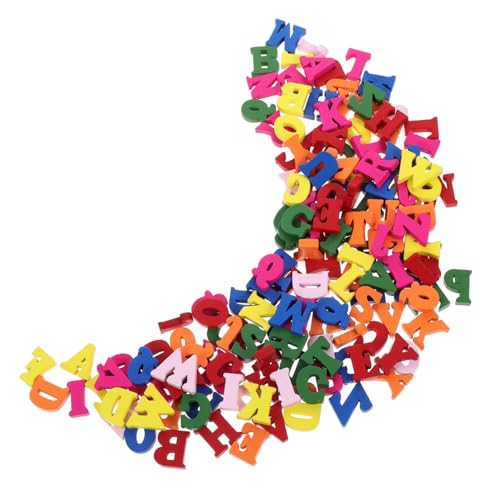 CIYODO Holzbuchstaben Bastelset 26 Buchstaben in Bunten Blöcken Zur Raumdekoration von CIYODO