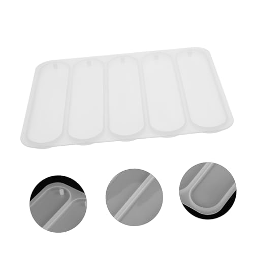 CIYODO DIY Silikonform für Lesezeichen aus Epoxidharz Robuste Oval Geformte Gießform Kreatives Bastelset für Schüler und Geschenkideen Vielseitig mit Glitzer und Trockenblumen Verwendbar von CIYODO