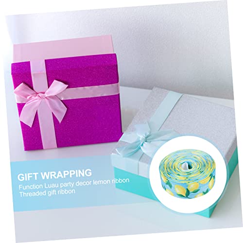 CIYODO Dekoratives Zitronenband Breit Sommerliches Geschenkband mit Fruchtmuster Strapazierfähiges Verpackungsband für Partydeko Basteln und Geschenkverpackungen CIYODO Dekoratives Zitronenband Breit Sommerliches Geschenkband mit Fruchtmuster Strapazierfähiges Verpackungsband für Partydeko Basteln und Geschenkverpackungen von CIYODO