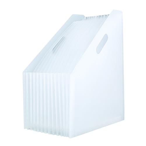 CIYODO Erweiterbarer Desktop Datei organizer aus Robustem Kunststoff Vielseitiger Dokumentenhalter mit Mehreren Fächern für Büro Schule und Zuhause Platzsparender Aktenordner für Bücher von CIYODO