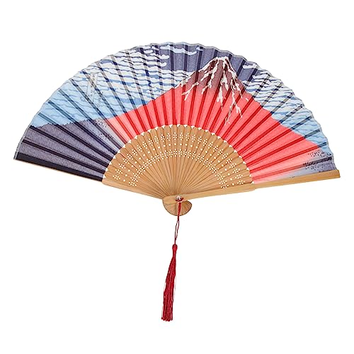 CIYODO Faltbarer Handfächer aus Seide und im Japanischen Stil Vintage Fächer für Tanz Fotografie und Sommerreisen Dekorativer Klappfächer CIYODO Faltbarer Handfächer aus Seide und im Japanischen Stil Vintage Fächer für Tanz Fotografie und Sommerreisen Dekorativer Klappfächer von CIYODO