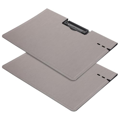 CIYODO Faltbares Klemmbrett Schreibbrett mit Dokumentenclip Leichtes Multifunktionales Organizer board für Büro und Schule Tragbares Schreibbrett in Dunkelgrau mit Feiner Verarbeitung von CIYODO