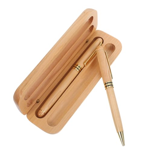 CIYODO Feinspitze Business-füllfederhalter mit Metall Holzdesign Gravierter Schreibstift für Glattes Auslaufsicheres Schreiben Inklusive Tintenpatronen für Büro und Professionelle von CIYODO