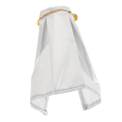 CIYODO Figur Umhang Puppenkleidung Mantelmodell Puppen-DIY-umhang -deko-umhang Dekore Für Puppenkleider Wiederverwendbares Puppenkostüm Kleidung Für Figuren Silber Stoff von CIYODO