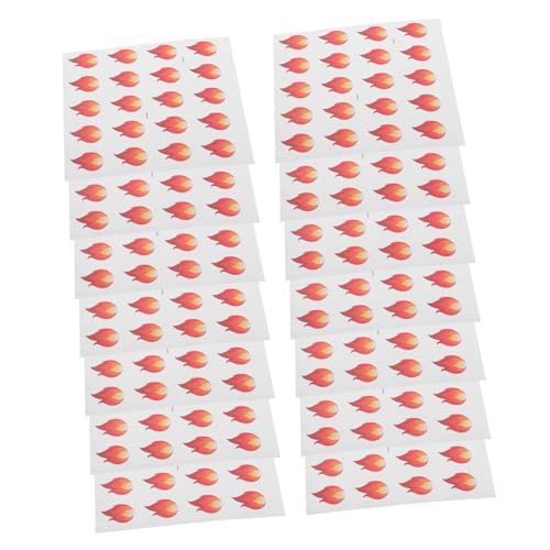 CIYODO Flammenaufkleber-Set – 500 Stück Dekorative Etiketten Für Gläser Selbstklebende Feueraufkleber – Aufkleber Für Lebensmittelbehälter Küchenorganisation CIYODO Flammenaufkleber-Set – 500 Stück Dekorative Etiketten Für Gläser Selbstklebende Feueraufkleber – Aufkleber Für Lebensmittelbehälter Küchenorganisation von CIYODO