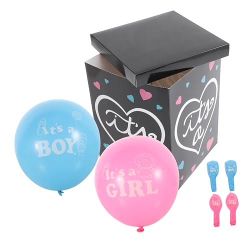 CIYODO Gender Reveal Box Kit Baby Dekoration Luftballons Bogen Girlande Kit Party Dekorationen Für Jungen Oder Mädchen von CIYODO