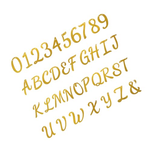 CIYODO Glitzernde Goldene Buchstaben Zahlengirlande Partydekor für Hochzeit und Geburtstag Leicht Aufzuhängen Individuelle DIY Geburtstagsdekorationen CIYODO Glitzernde Goldene Buchstaben Zahlengirlande Partydekor für Hochzeit und Geburtstag Leicht Aufzuhängen Individuelle DIY Geburtstagsdekorationen von CIYODO