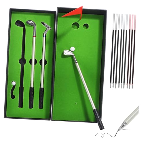 CIYODO Golfkugelschreiber Golfball Stift Golfclub Kugelschreiber mit Nachfüllungen Originelle Schreibtischaccessoires Komfortabel Lustiges für Golfer und Männer CIYODO Golfkugelschreiber Golfball Stift Golfclub Kugelschreiber mit Nachfüllungen Originelle Schreibtischaccessoires Komfortabel Lustiges für Golfer und Männer von CIYODO