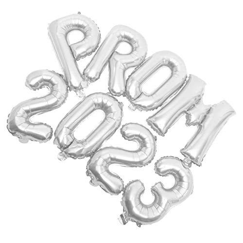 CIYODO Graduationsballon Set Aluminiumfolie Silberne Prom Dekoration Langlebige Party Deko Einfache Montage für Abschlussfeier Wand und Tischdekoration CIYODO Graduationsballon Set Aluminiumfolie Silberne Prom Dekoration Langlebige Party Deko Einfache Montage für Abschlussfeier Wand und Tischdekoration von CIYODO