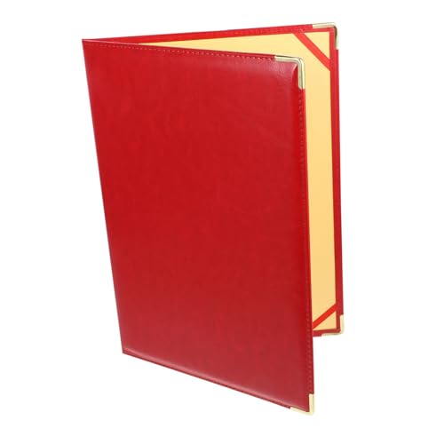 CIYODO Großer Portfolio Organizer Dokumentenmappe in Leuchtendem Rot Erweiterbarer Office Ordner für Wichtige Dokumente Vielseitiger Dokumentenhalter für Business Schule und Büro von CIYODO