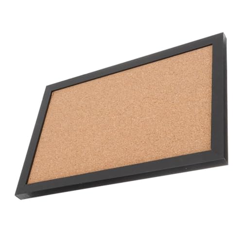 CIYODO Hängende Pinnwand aus Holz mit Schwarzem Rahmen Dekoratives Memo Bilderrahmen board für Zuhause und Büro Stabile Korktafel für Fotos und Nachrichten mit Holz pinshalterung von CIYODO